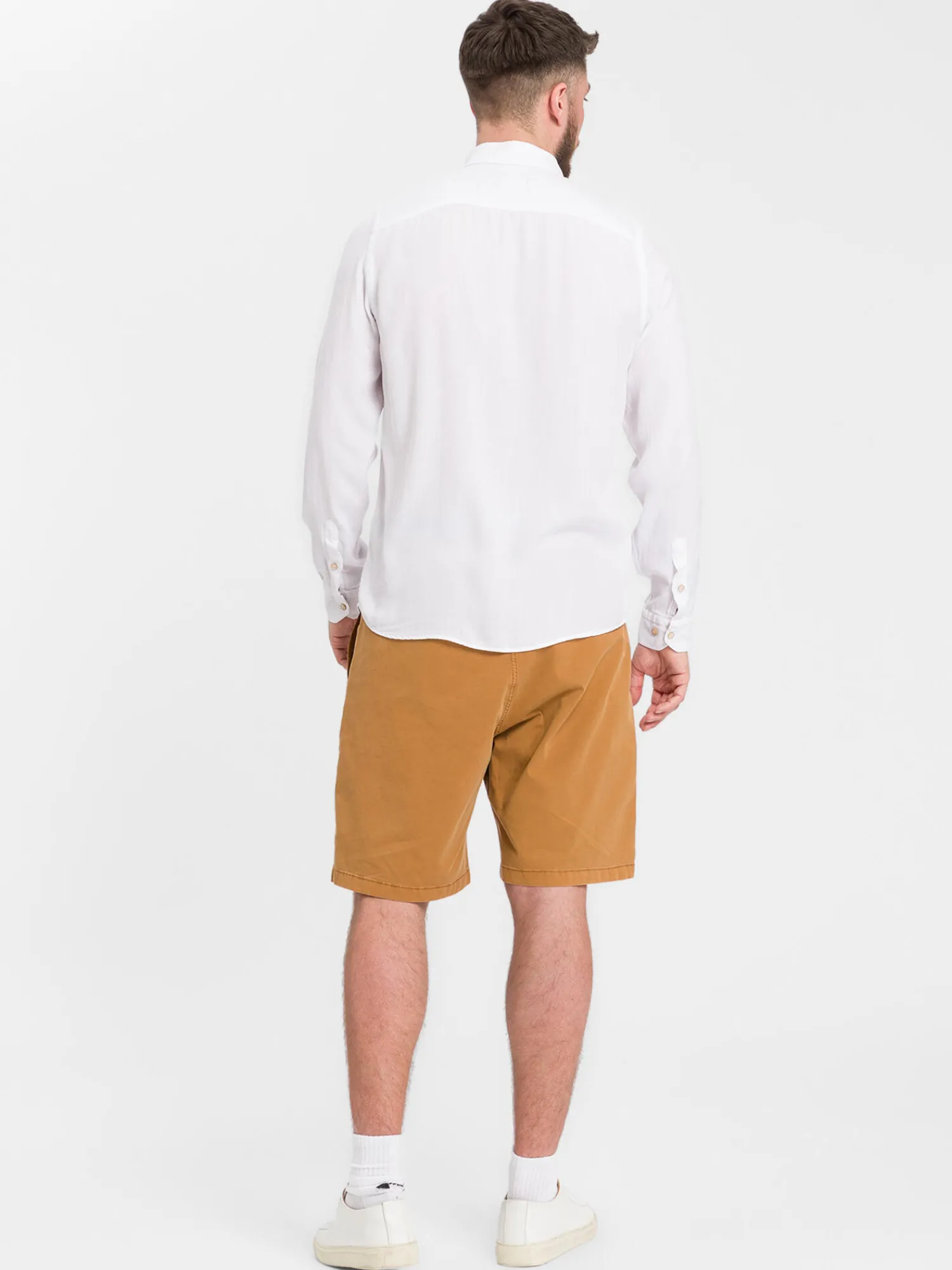 Koszula męska biała 35505-008<Cross Jeans Clearance