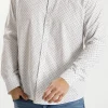 Koszula męska biała we wzorki 35528-008<Cross Jeans Outlet