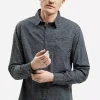Koszula męska granatowa 35608-001<Cross Jeans Discount
