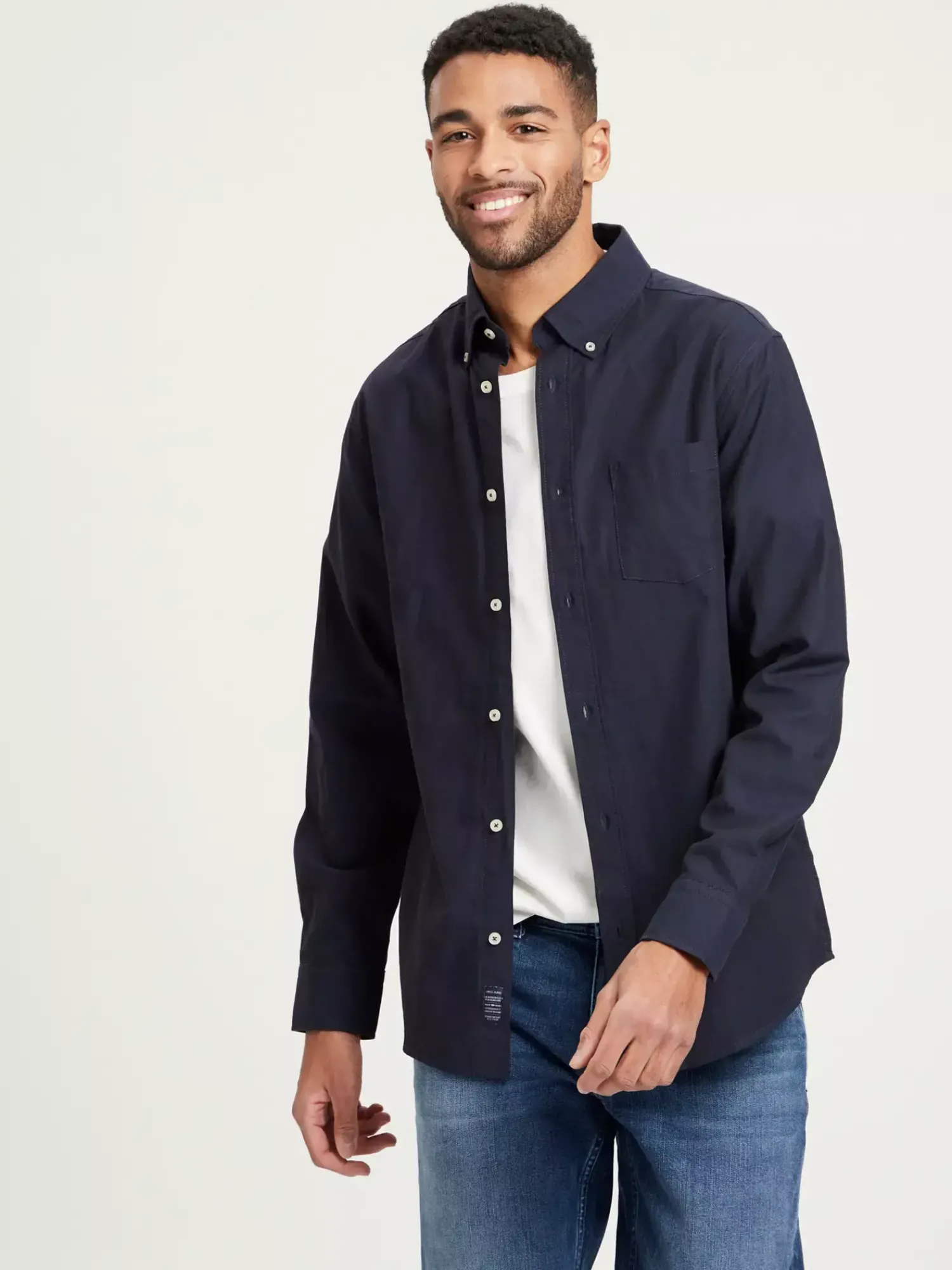 Koszula męska granatowa 35451-001<Cross Jeans Fashion