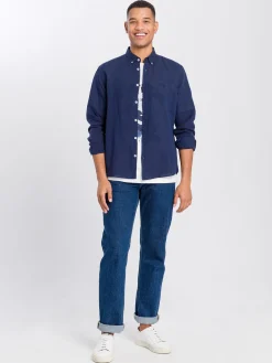 Koszula męska granatowa 35519-001<Cross Jeans New