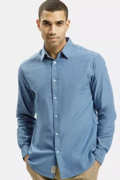 Koszula męska niebieska 35605-005<Cross Jeans Outlet