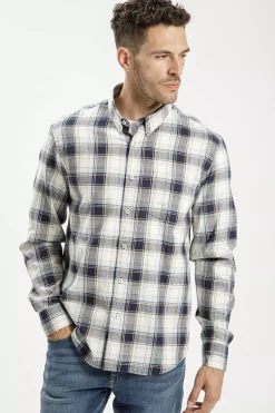 Koszula męska w kratkę 35575-014<Cross Jeans Discount