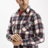 Koszula męska w kratkę 35532-005<Cross Jeans Clearance