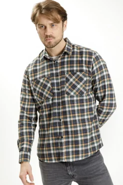 Koszula męska w kratkę 35457-002<Cross Jeans Outlet