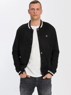 Kurtka bomberka męska czarna 40258-020<Cross Jeans Clearance