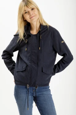 Kurtka damska granatowa 81251-001<Cross Jeans Outlet