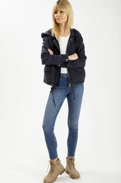 Kurtka damska granatowa 81251-001<Cross Jeans Outlet
