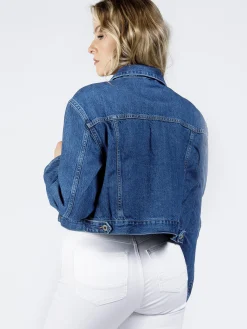 Kurtka Damska Jeansowa B 614-006<Cross Jeans Hot
