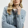 Kurtka damska jeansowa jasnoniebieska A 564-036 LIGHT BLUE<Cross Jeans Discount