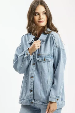 Kurtka damska jeansowa jasnoniebieska B 692-051 LIGHT BLUE<Cross Jeans New