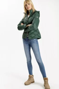 Kurtka damska zielona 81240-027<Cross Jeans Best