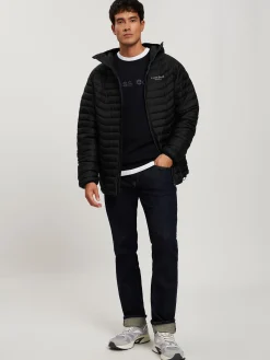 Kurtka męska czarna 40287-020<Cross Jeans Clearance
