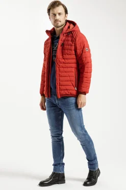 Kurtka męska czerwona 40259-195<Cross Jeans Fashion