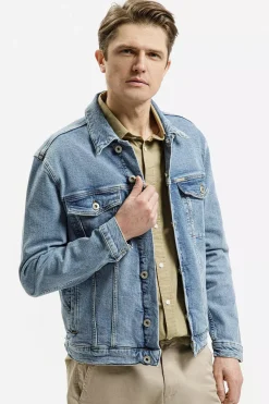 Kurtka męska jeansowa jasnoniebieska A 320-008 LIGHT BLUE<Cross Jeans Online