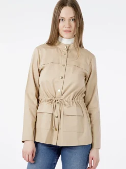 Kurtka parka damska beżowa 81226-009<Cross Jeans Hot
