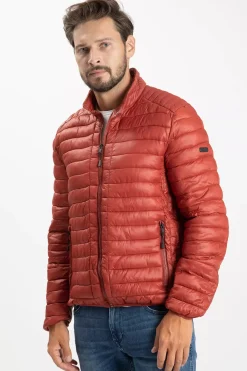 Kurtka przejściowa męska czerwona 40244-195<Cross Jeans Fashion