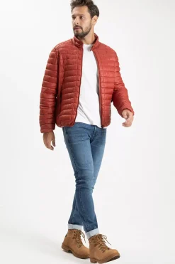 Kurtka przejściowa męska czerwona 40244-195<Cross Jeans Fashion