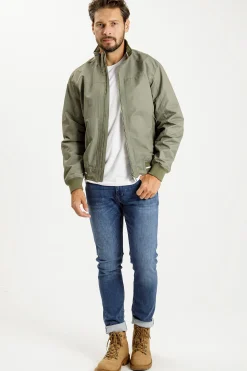 Kurtka przejściowa męska zielona 40254-002<Cross Jeans Online