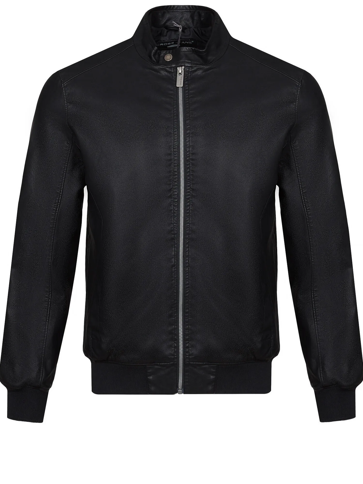 Kurtka skórzana męska czarna 40253-020<Cross Jeans Outlet