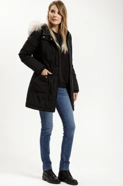 Kurtka zimowa damska czarna 81262-020<Cross Jeans New