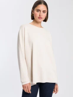 Longsleeve damski beżowy 56021-053<Cross Jeans Outlet