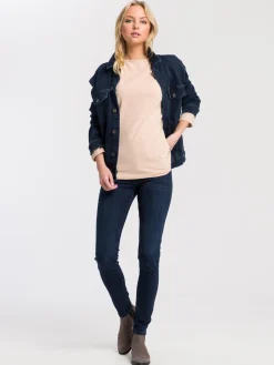 Longsleeve damski beżowy 56032-053<Cross Jeans Best