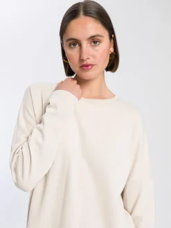 Longsleeve damski beżowy 56021-053<Cross Jeans Outlet