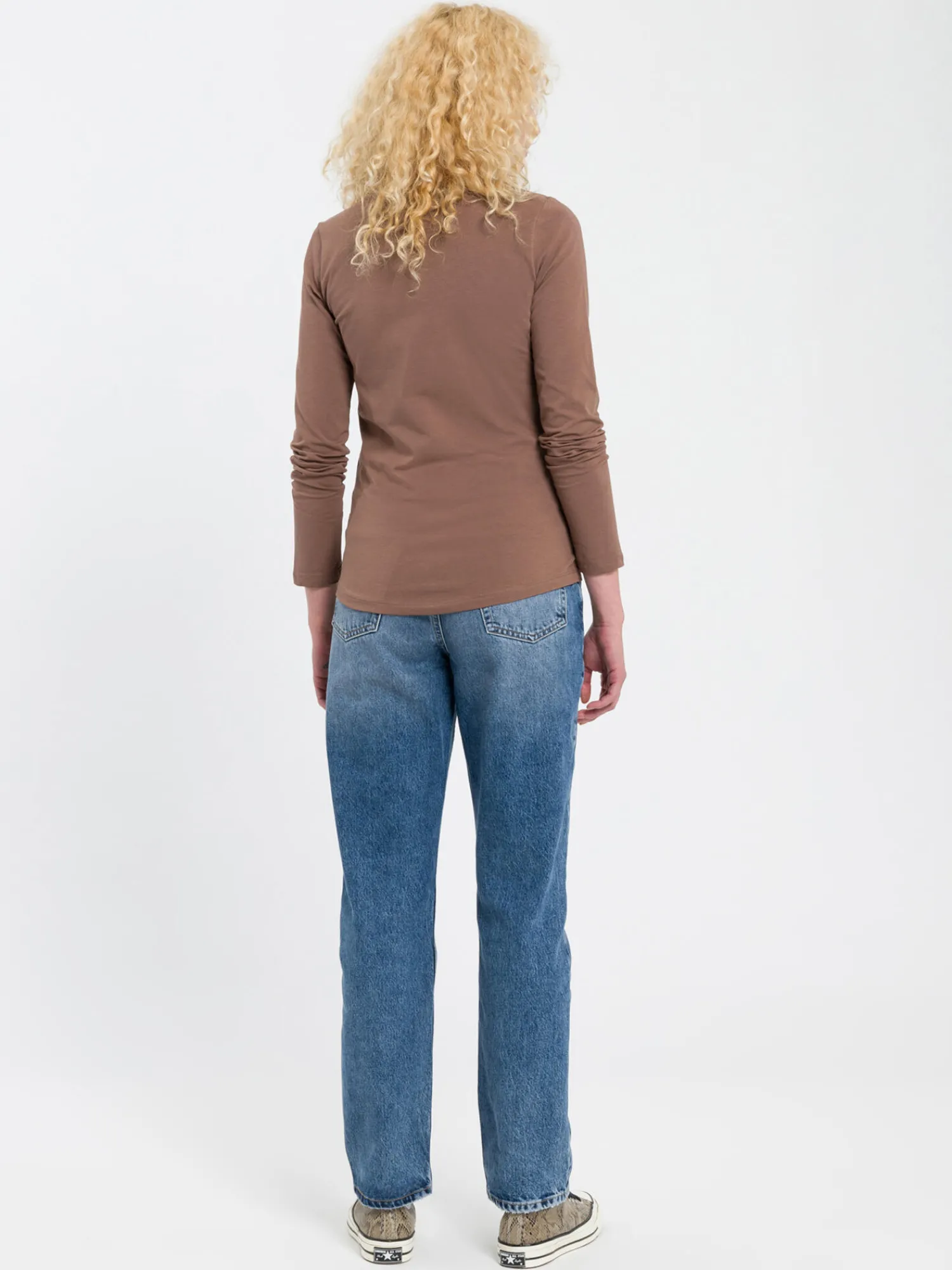 Longsleeve damski brązowy 55756-187<Cross Jeans Clearance