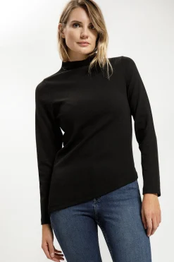 Longsleeve damski czarny 56036-020<Cross Jeans Best
