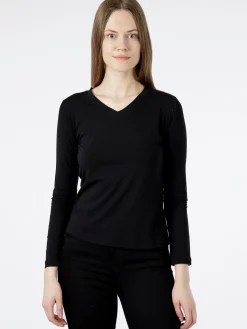 Longsleeve damski czarny 55756-020<Cross Jeans Sale