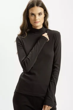 Longsleeve damski czarny 56213-020<Cross Jeans Fashion
