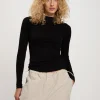 Longsleeve damski czarny 56137-020<Cross Jeans Outlet