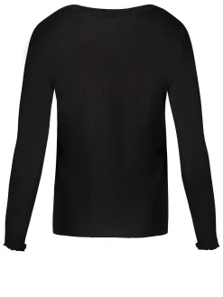 Longsleeve damski czarny 55955-020<Cross Jeans Discount