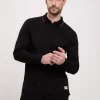 Longsleeve męski czarny 16038-020<Cross Jeans Online