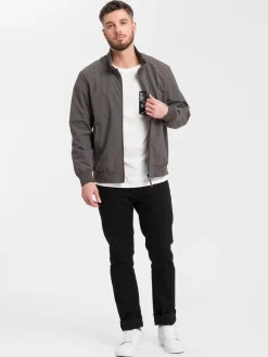 Longsleeve męski jasny z nadrukiem 15859-028<Cross Jeans Best