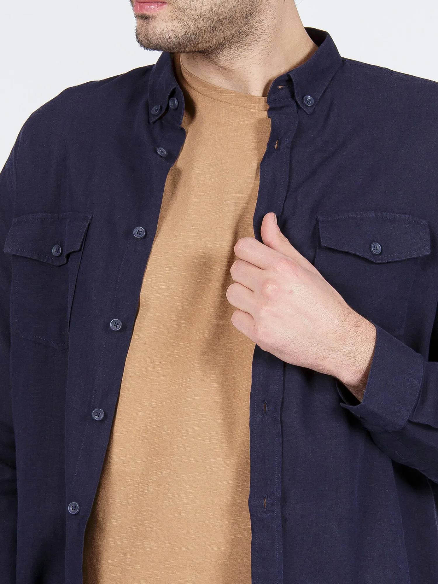 Męska koszula 35337-001<Cross Jeans Clearance
