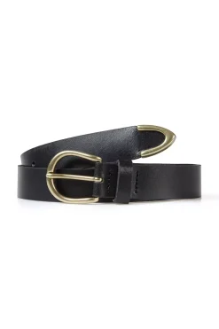 Pasek skórzany damski czarny 0636K-020<Cross Jeans Clearance