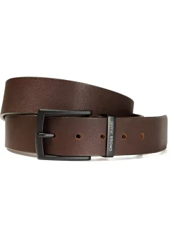 Pasek skórzany męski brązowy 0629K-020 BROWN<Cross Jeans Outlet