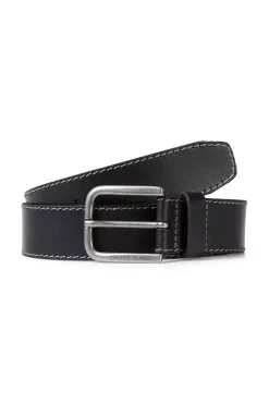 Pasek skórzany męski czarny 0575K-020<Cross Jeans Discount