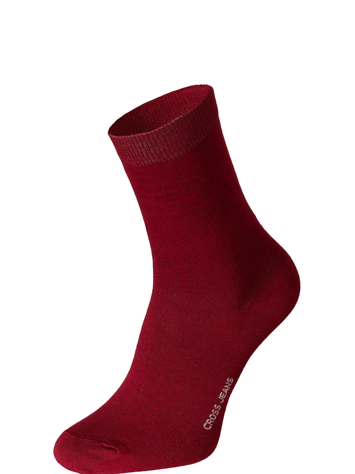 Skarpetki długie damskie czerwone 0550P-007 RED<Cross Jeans Sale