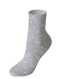 Skarpetki długie damskie szare w kropki 0564P-019 GREY<Cross Jeans Hot