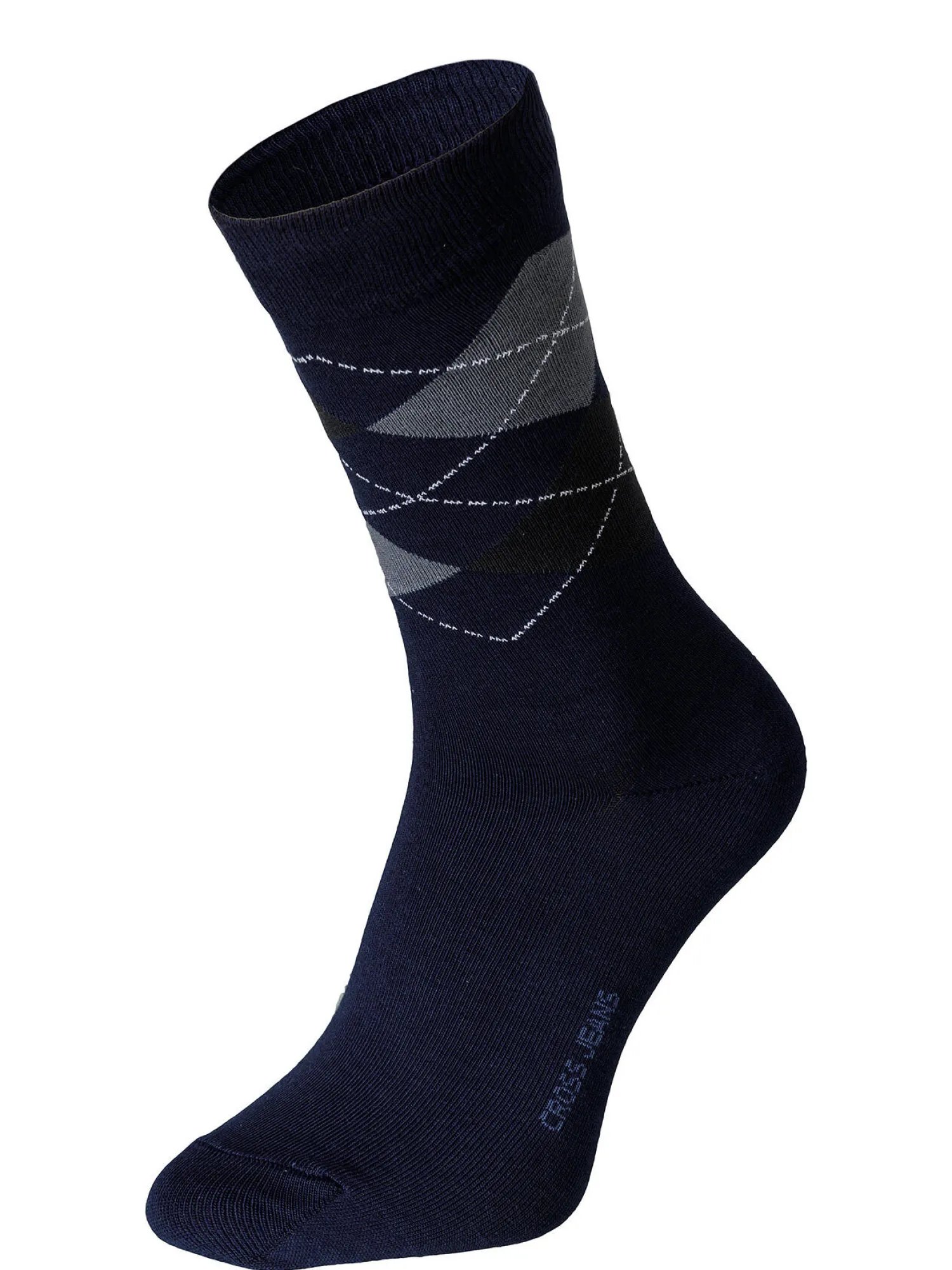 Skarpetki męskie granatowe 0552P-001 NAVY<Cross Jeans New