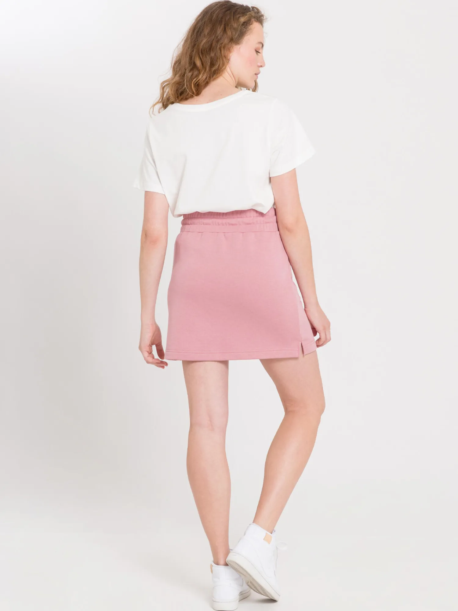 Spódnica damska różowa dresowa 80105-520 LIGHT ROSE<Cross Jeans Discount