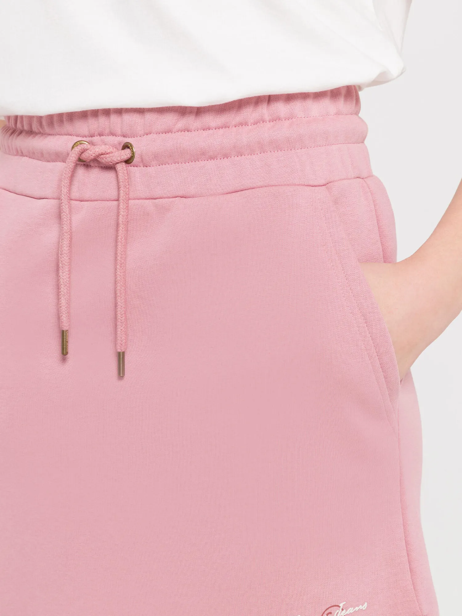 Spódnica damska różowa dresowa 80105-520 LIGHT ROSE<Cross Jeans Discount