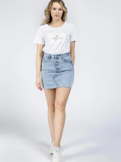 Spódnica Jeansowa B 593-007<Cross Jeans Clearance