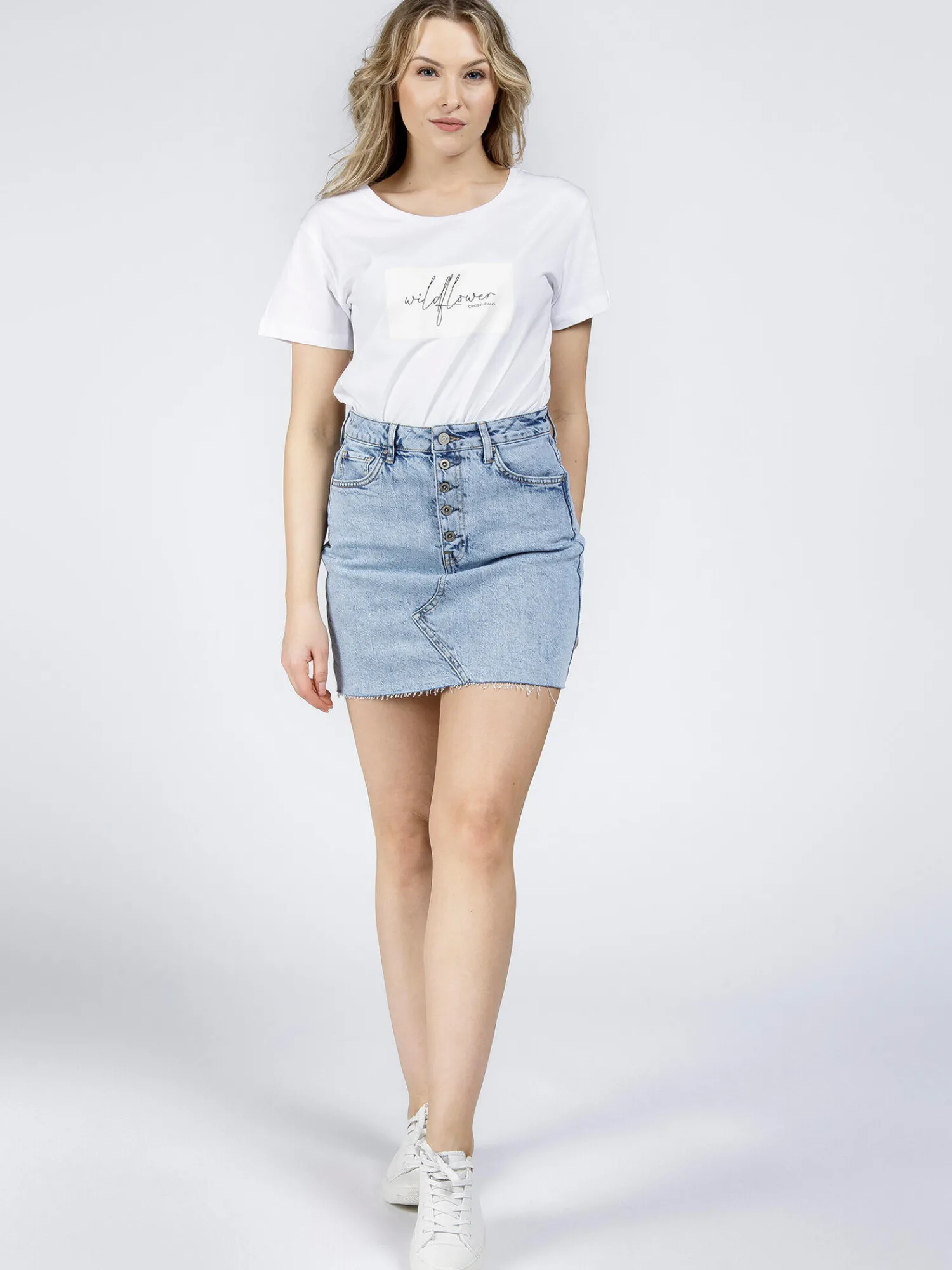 Spódnica Jeansowa B 593-007<Cross Jeans Clearance