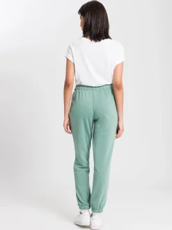 Spodnie damskie dresowe zielone 80113-620<Cross Jeans Best
