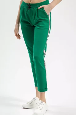 Spodnie dresowe damskie zielone 80127-027<Cross Jeans Sale