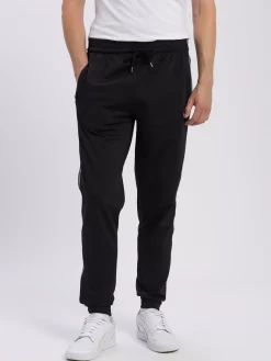 Spodnie dresowe męskie czarne 49044-020<Cross Jeans Fashion